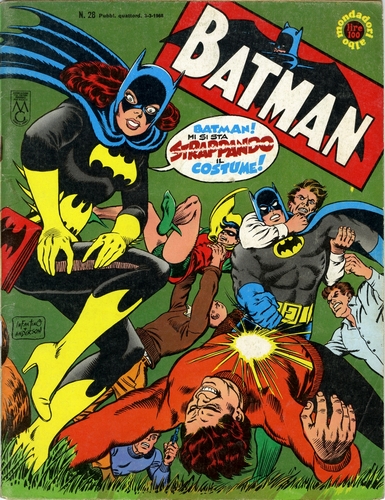 Batman n.38, costume di Batgirl, disegnata da Carmine Infantino Batman n.38, costume di Batgirl, disegnata da Carmine Infantino
