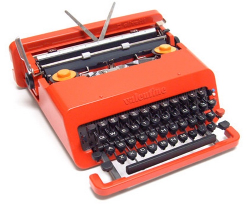 Macchina da scrivere Valentine, Olivetti, 1968 Macchina da scrivere Valentine, Olivetti, 1968