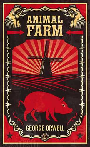 sShepard Fairey (Obey), copertina LA FATTORIA DEGLI ANIMALI di Orwell sShepard Fairey (Obey), copertina LA FATTORIA DEGLI ANIMALI di Orwell