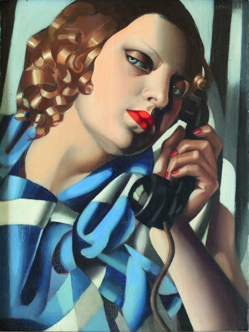 Tamara de Lempicka, Il telefono II, 1930, ©1980 TAH / Museum Masters International NYC ©Tamara Art Heritage / Museum Masters International NYC