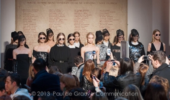 A Milano la femme fatale di Frankie Morello: sfila la collezione A/I 2013-14 del duo Modica-Gigliotti