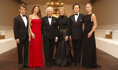 Ralph Lauren e la sua famiglia, recentemente a Parigi