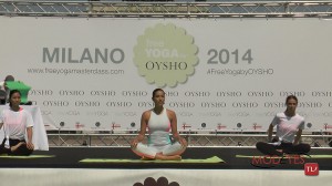 Xuan-Lan Trinh, Anna Inferrera e Giselle Bridger – free YOGA by Oysho Milano 2014 (ph PAUL de GRAUVE COMMUNICATION)